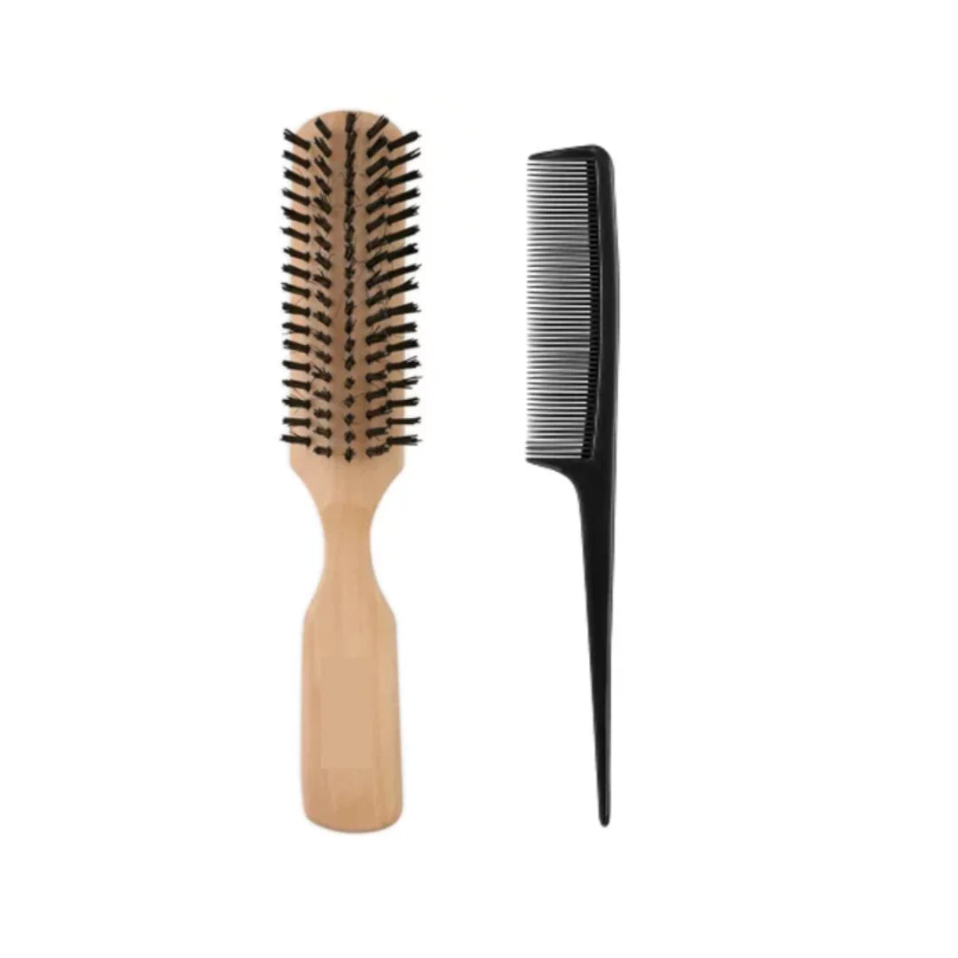 Smoothing Brush &amp; Parting Comb Set